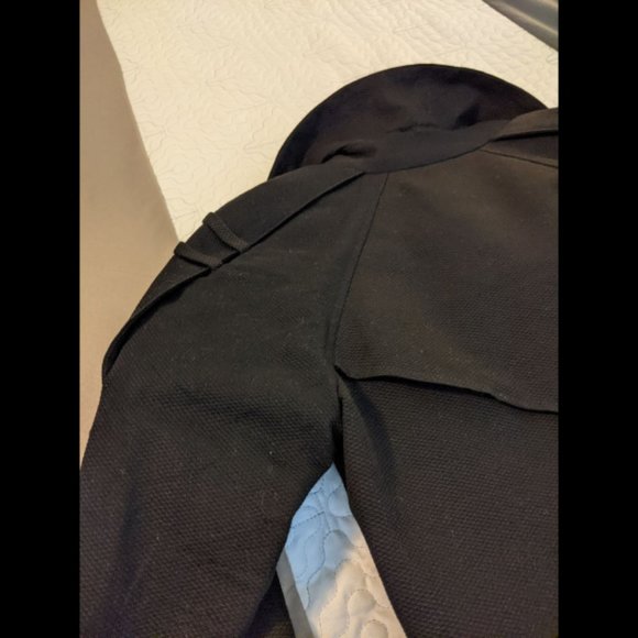 Calvin Klein 2 Piece Women's Skirt Suit Black Belted Size 6 #284 - Picture 11 of 11